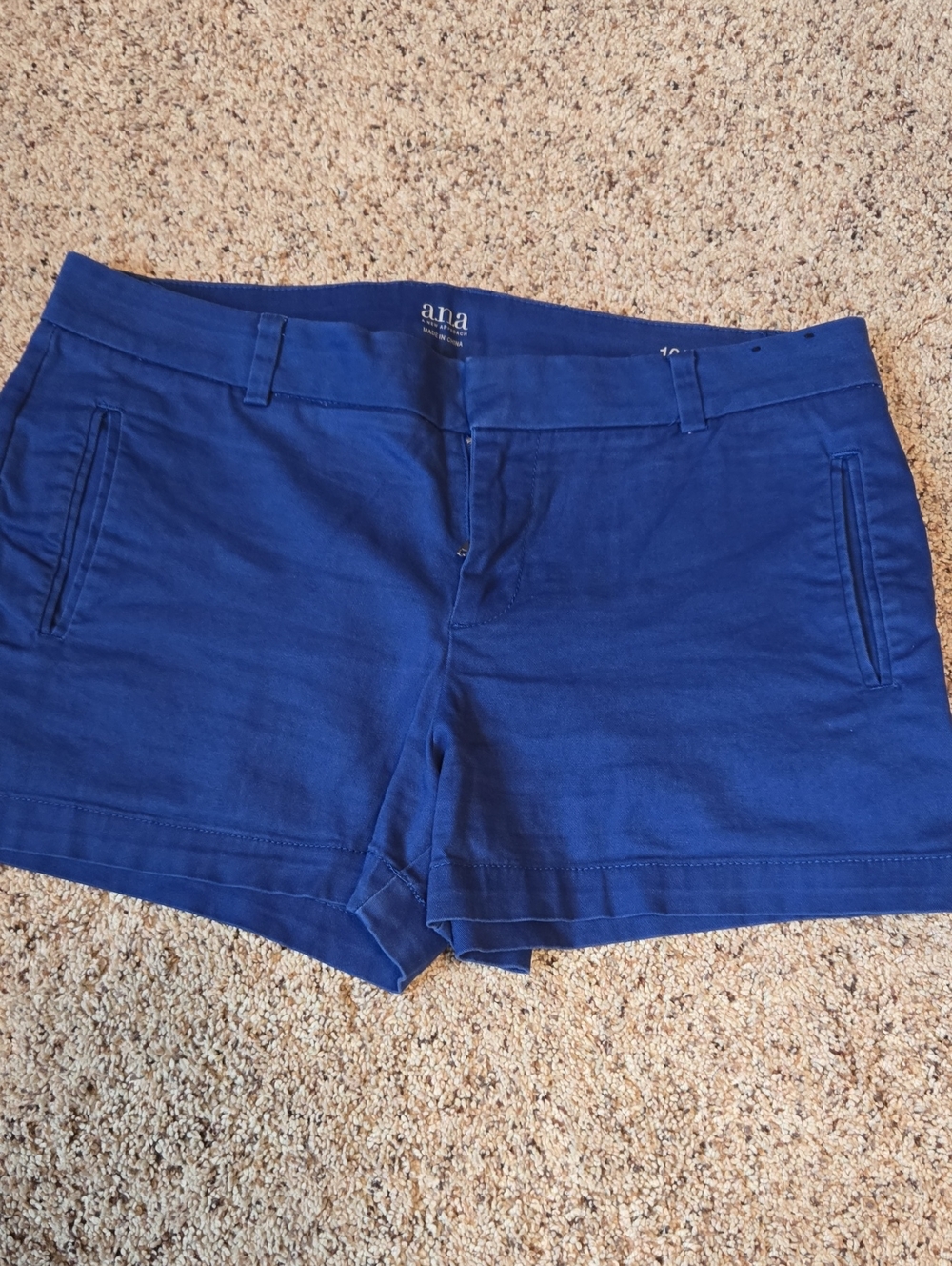 A.N.A. Royal Blue Twill Shorts Womens Size 10